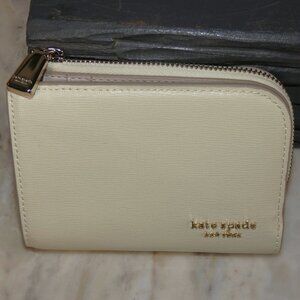 kate spade new york Devin Small Compact Wallet Sweet Cream